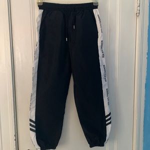 Hoa Xi's Fashion Black and White Track Pants